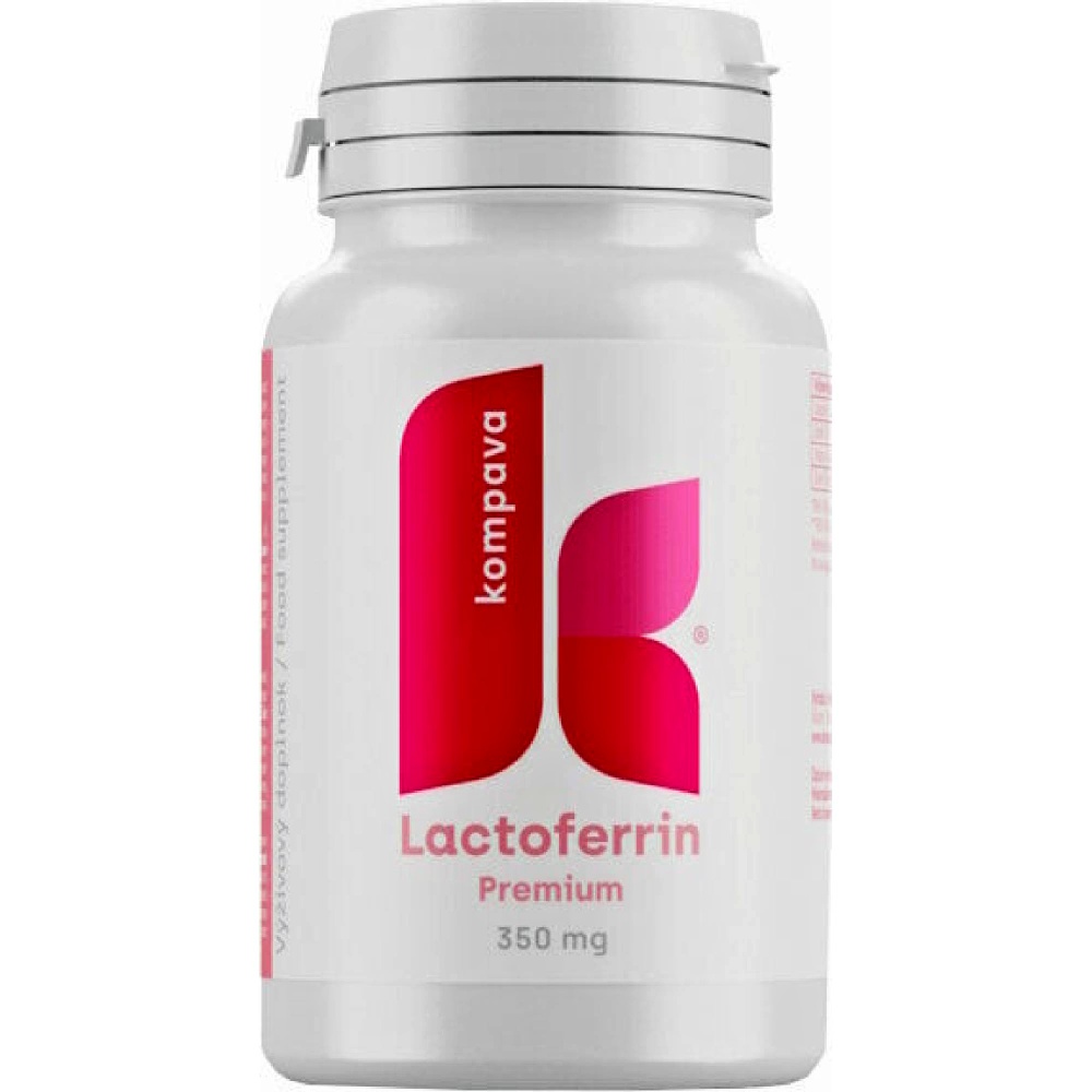 Kompava Premium Lactoferrin, 60 kapslí 350mg