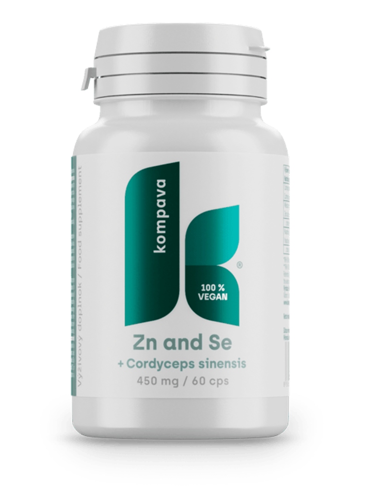 Kompava Zinek a Selen, 60 kapslí 450mg