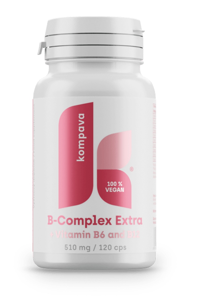 Kompava B-complex extra, 120 kapslí 510mg