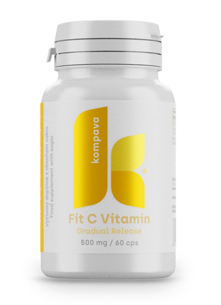 Kompava Fit C Vitamin, 60 kapslí 500mg