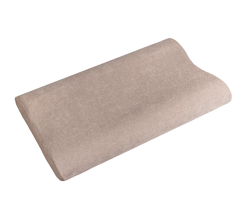 Bellatex Anatomický polštář z líné pěny, Kávový froté - 60x33 cm