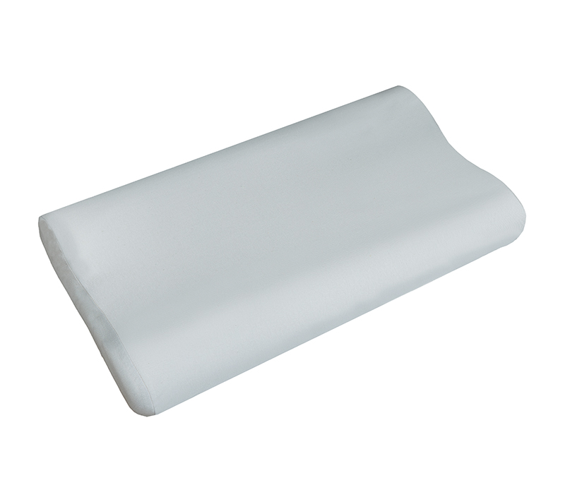 Bellatex Anatomický polštář z líné pěny, Světle šedý jersey - 60x33 cm