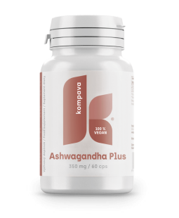 Kompava Ashwagandha Plus, 60 kapslí 350mg