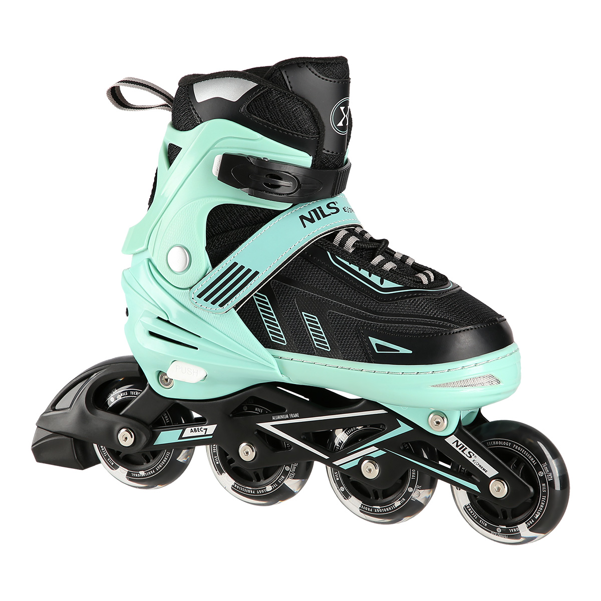 Kolečkové brusle NILS Extreme NA11230, mátové, vel.L (39-42)