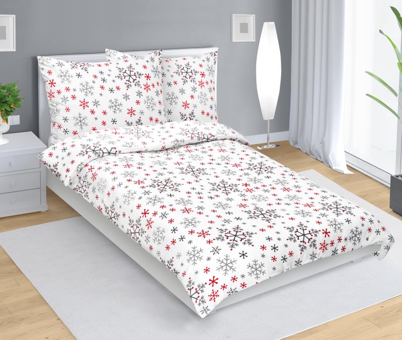 Bellatex Povlečení MIKROFLANEL Vločka - 140x200, 70x90cm
