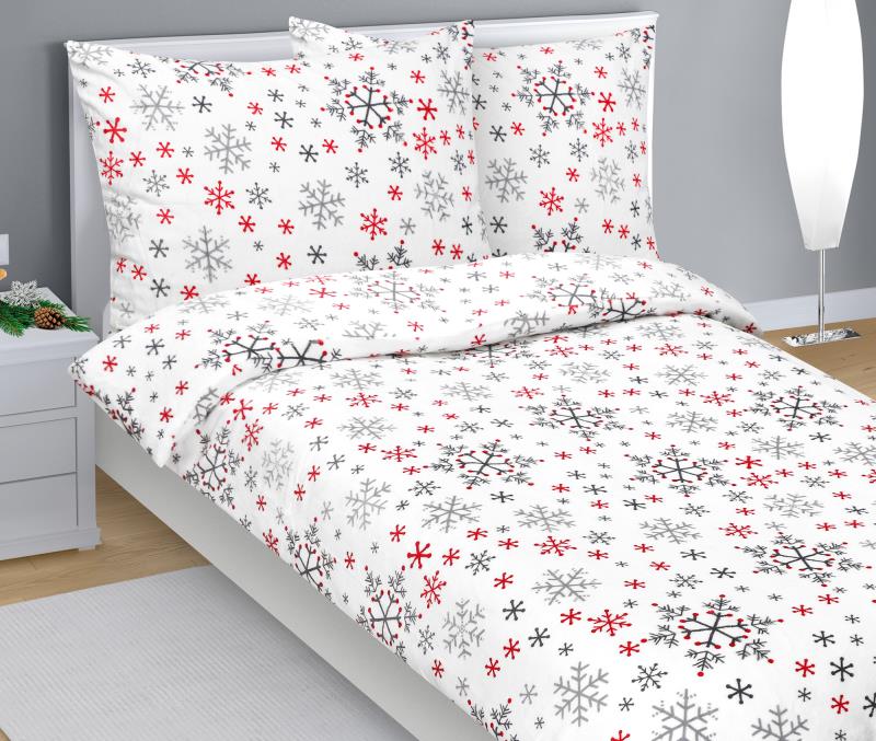 Bellatex Povlečení MIKROFLANEL Vločka - 140x200, 70x90cm