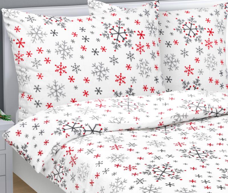 Bellatex Povlečení MIKROFLANEL Vločka - 140x200, 70x90cm