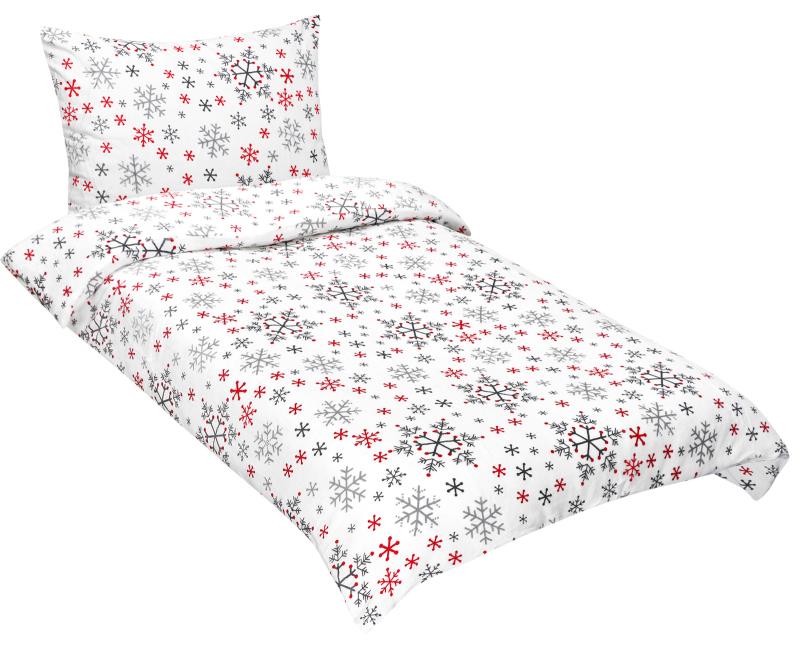 Bellatex Povlečení MIKROFLANEL Vločka - 140x200, 70x90cm