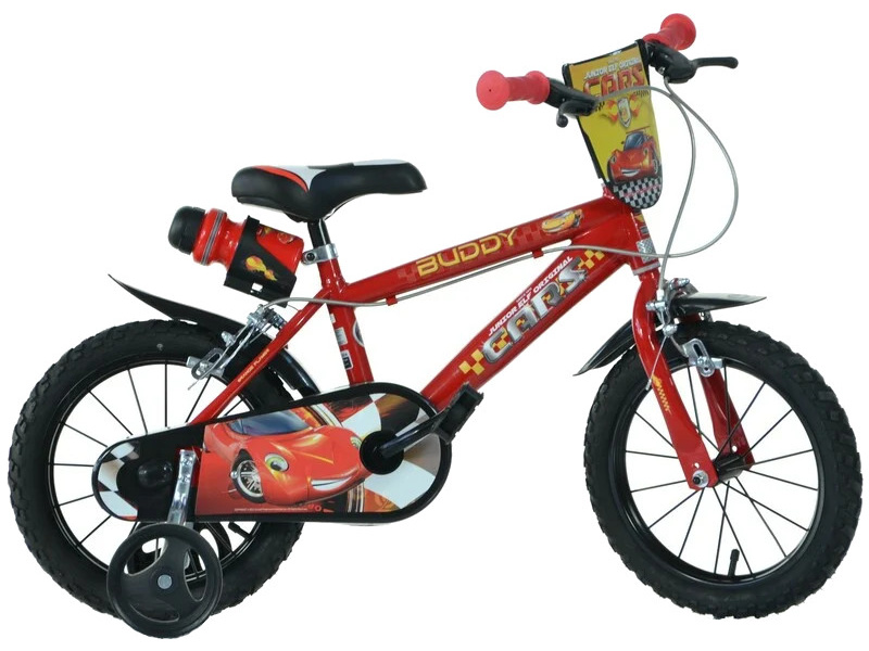 Dino Bikes Dětské kolo Auta Cars červené 14"