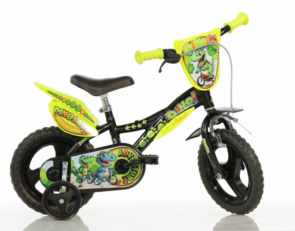 Dino Bikes Dětské kolo Dinosaur 12", černé