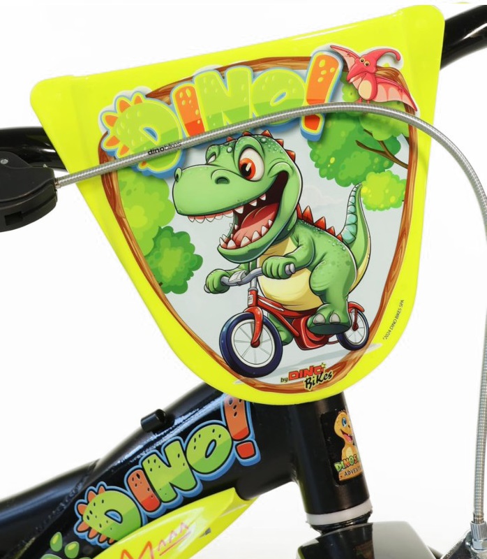 Dino Bikes Dětské kolo Dinosaur 12", černé