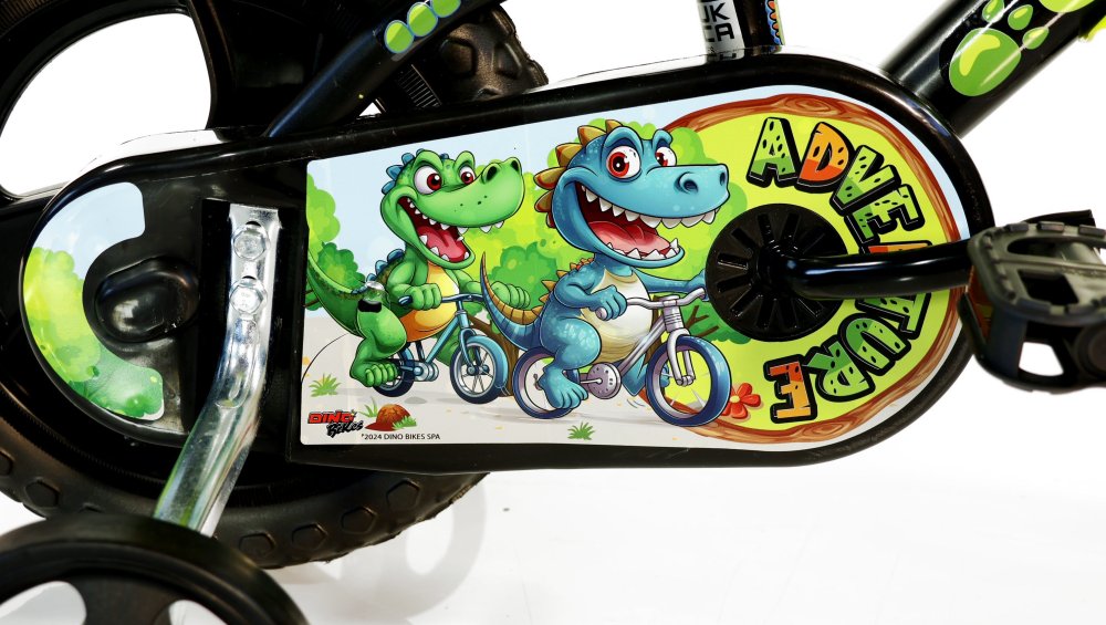 Dino Bikes Dětské kolo Dinosaur 12", černé