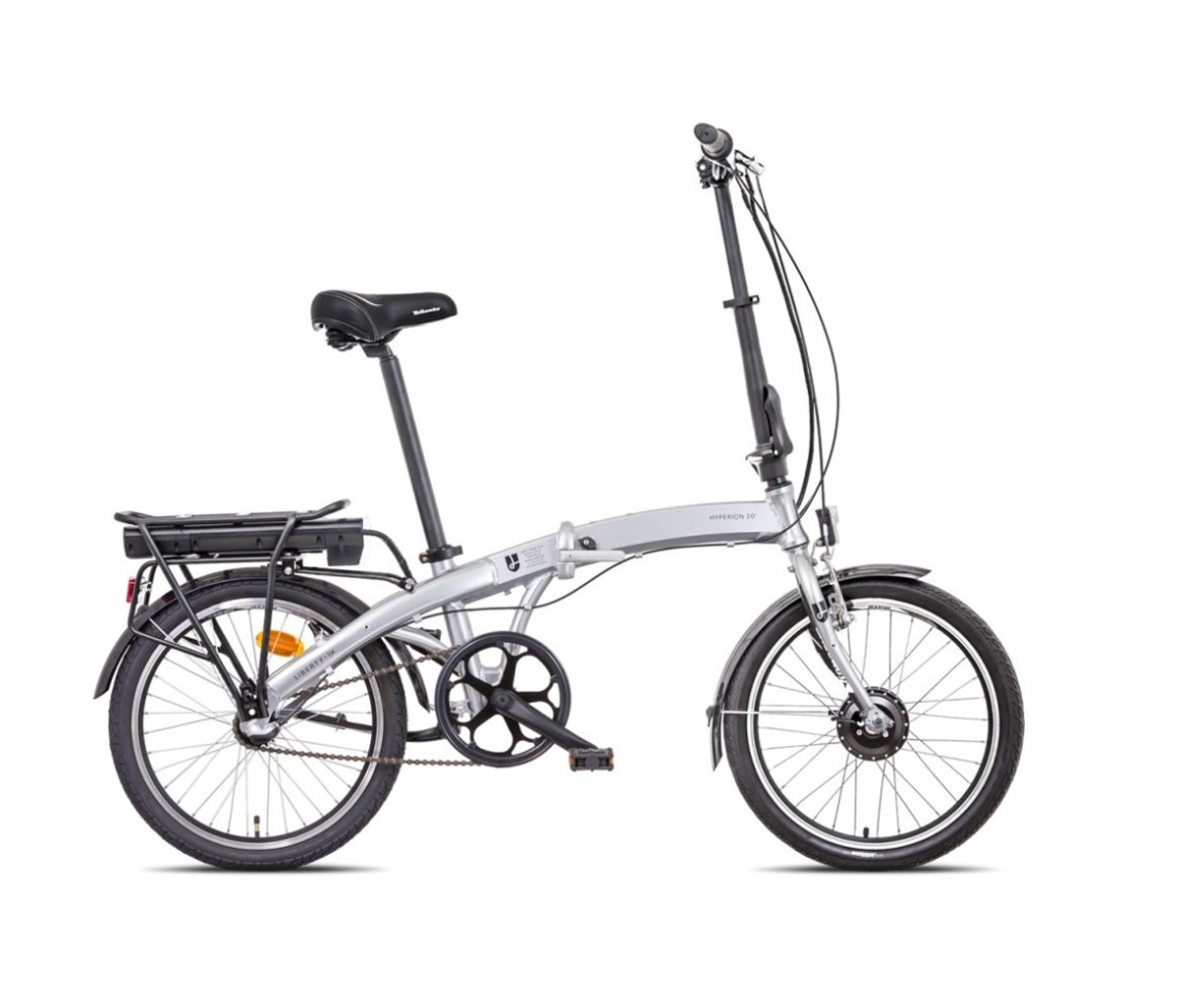 Liberty e-Hyperion 3spd Skládací elektrokolo 36V, 17,5 Ah, stříbrné