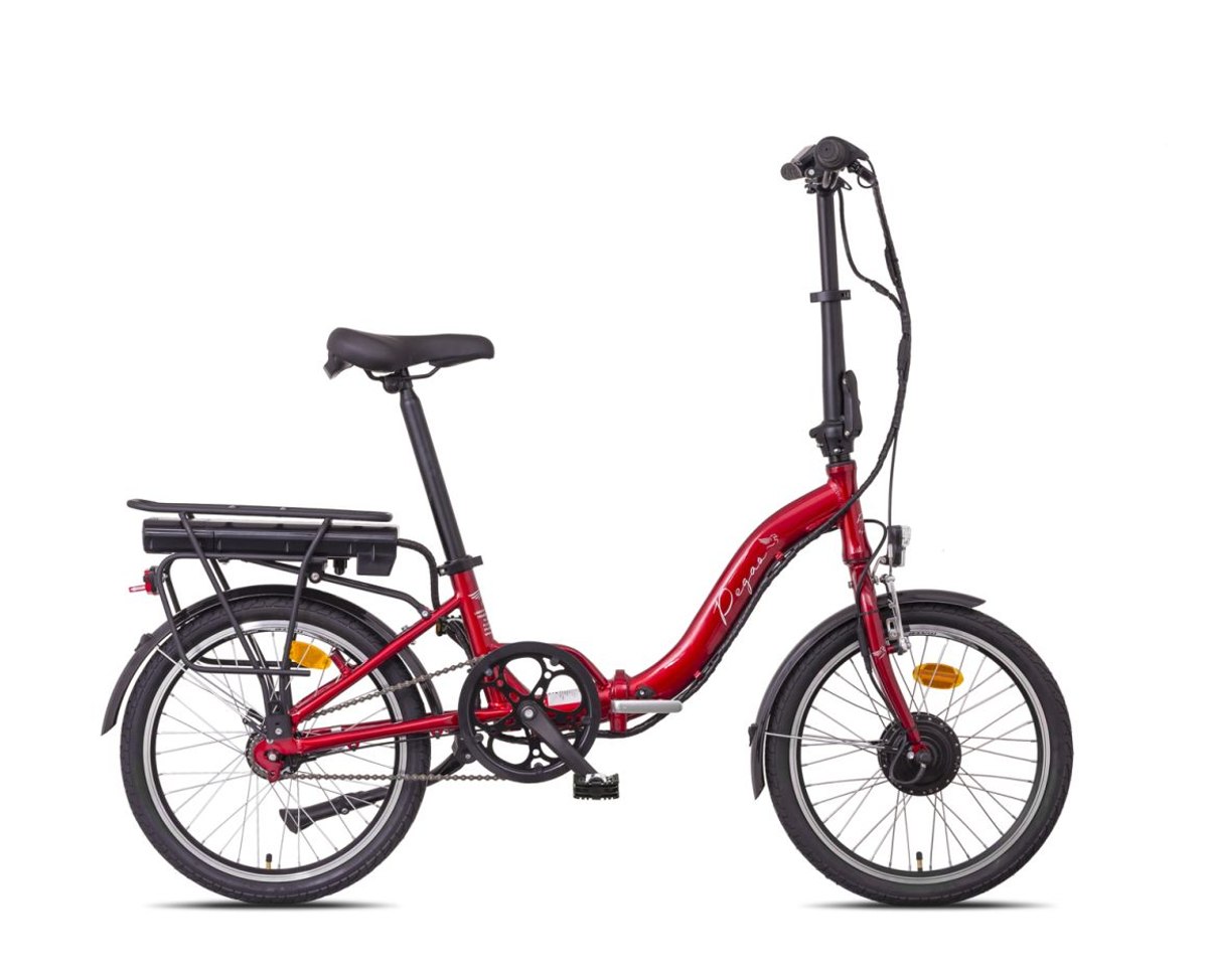 Skládací elektrokolo Liberty e-Pegas Nexus 7spd 36V, 17,5 Ah, červené