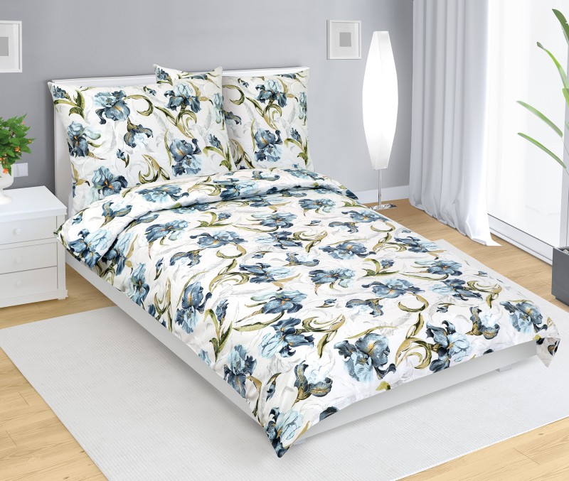 Bellatex Povlečení bavlna, Kosatec - 140x200, 70x90cm