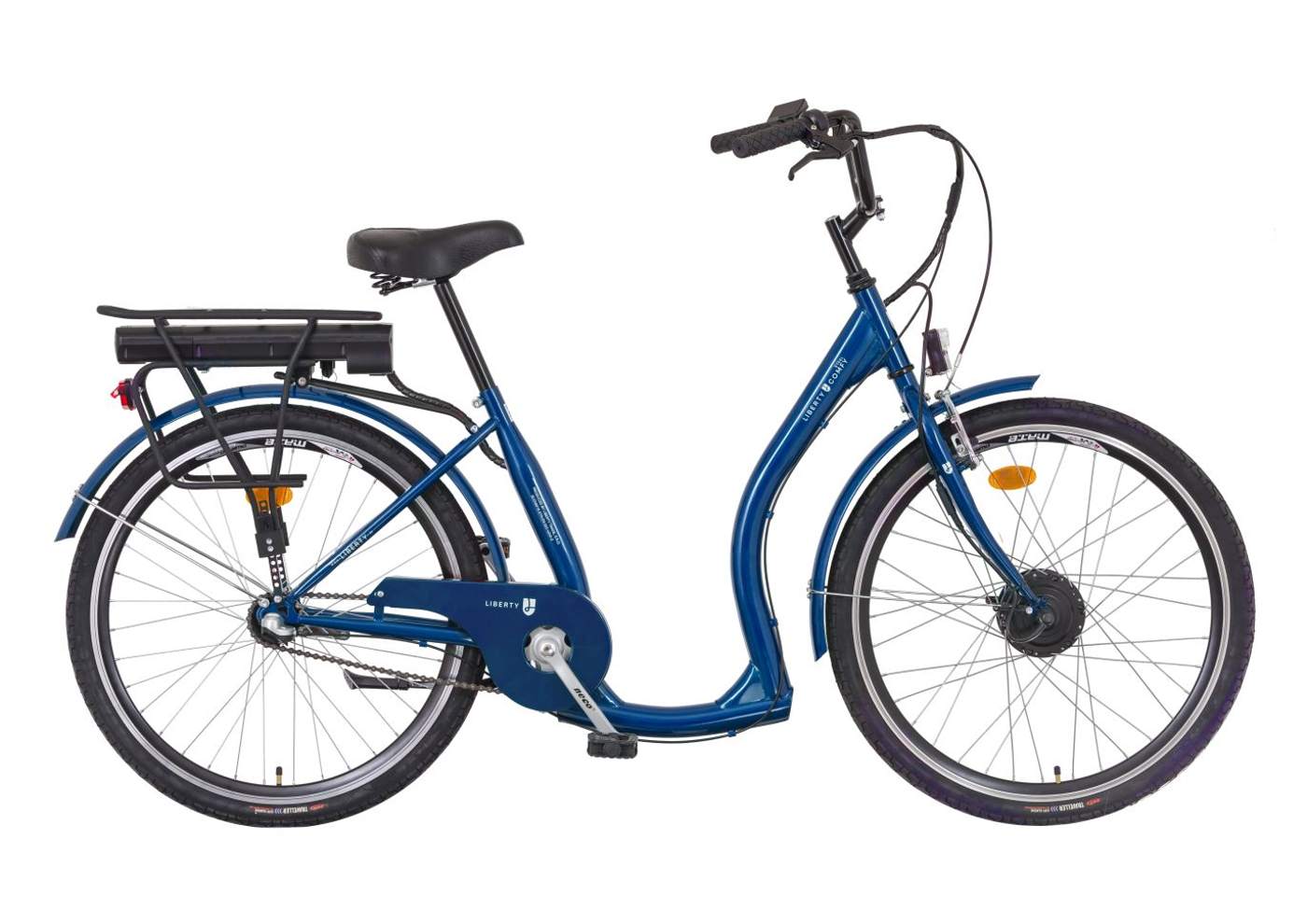 Elektrokolo pro seniory Liberty Comfy Steel 3spd. 26", modré