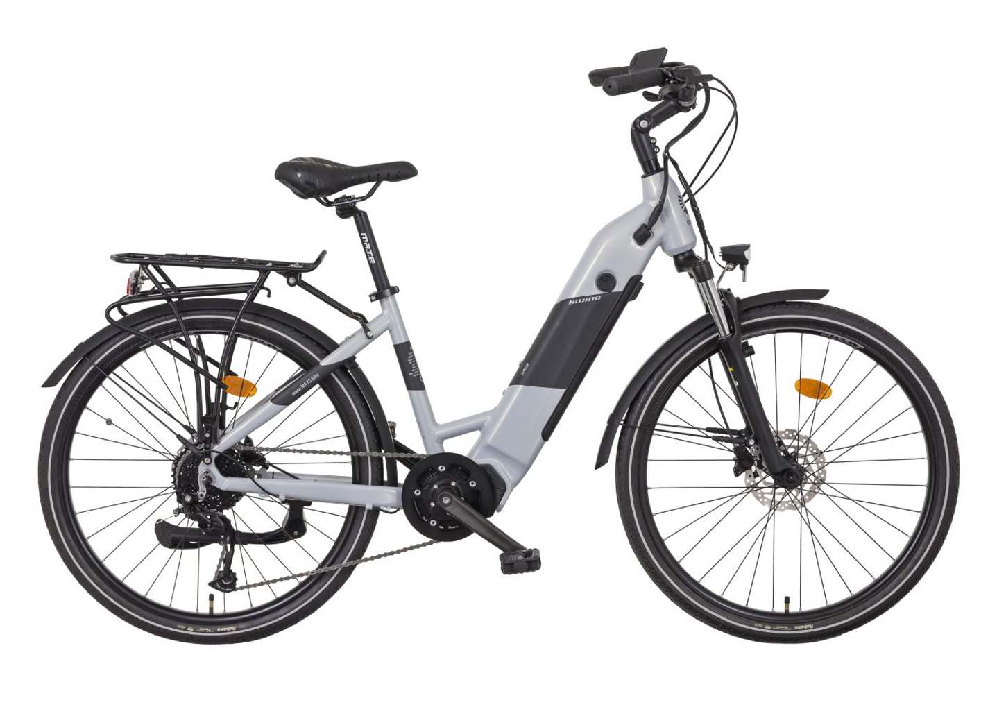 Mayo e-XR Swing Tour D 26", středový motor, 36V/17,5Ah, šedé