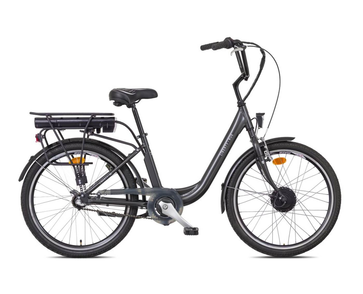 Elektrokolo Liberty e-RUE Nexus 7spd 24" přední motor, 36V/10,4Ah, antracitové