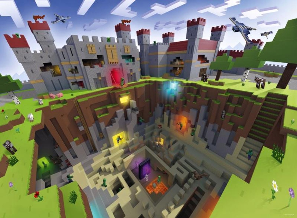Ravensburger Puzzle Minecraft 300 XL dílků