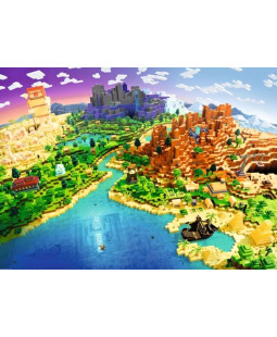 Ravensburger Puzzle Minecraft 500 dílků