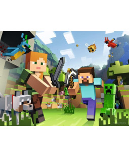 Ravensburger Puzzle Minecraft 100 XL dílků