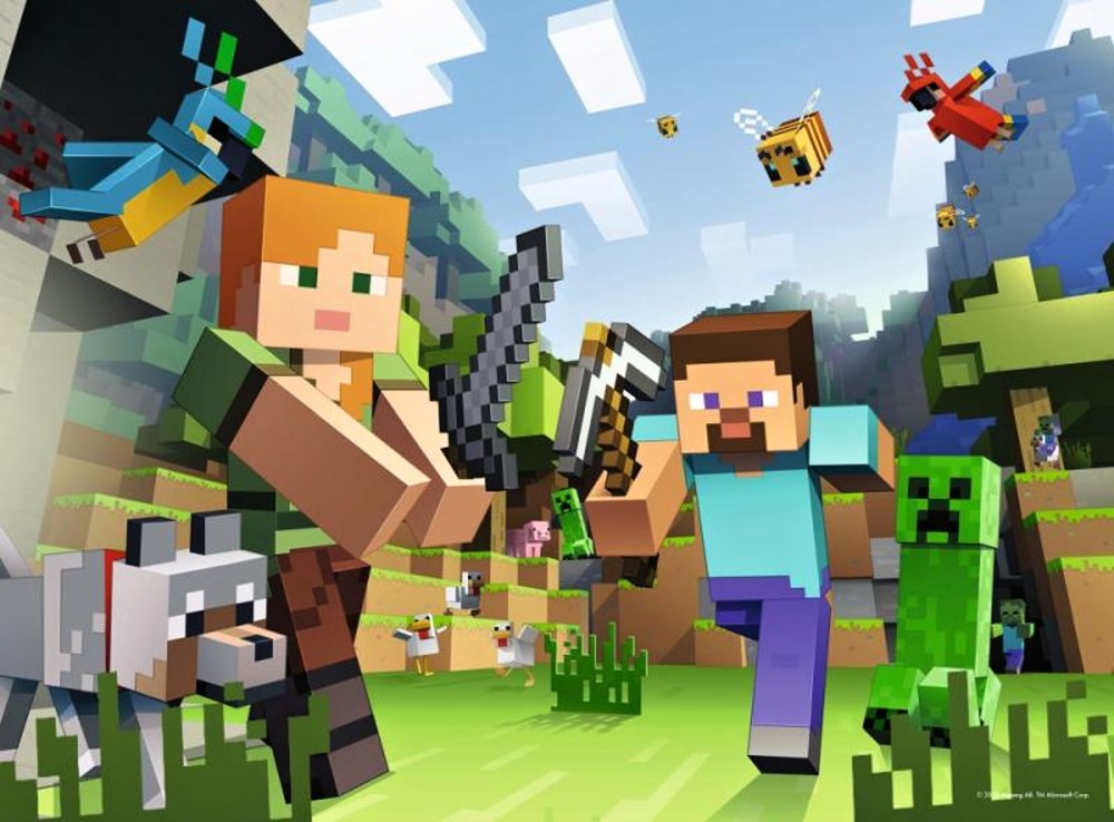 Ravensburger Puzzle Minecraft 100 XL dílků