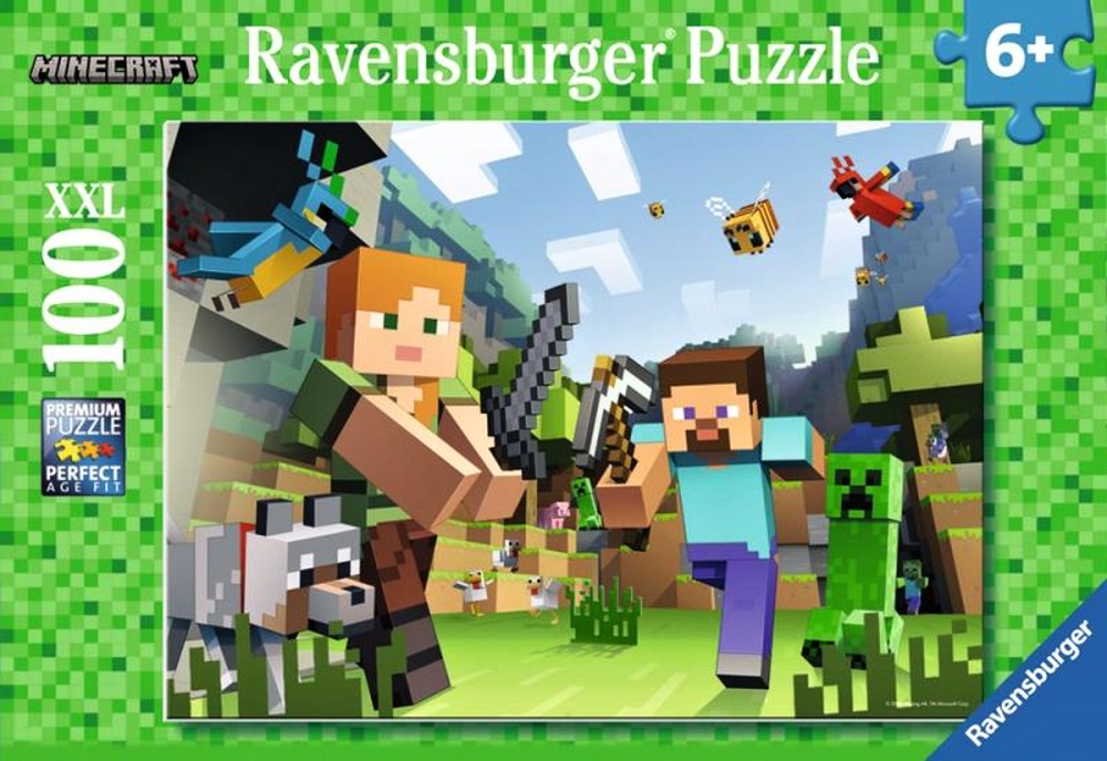 Ravensburger Puzzle Minecraft 100 XL dílků