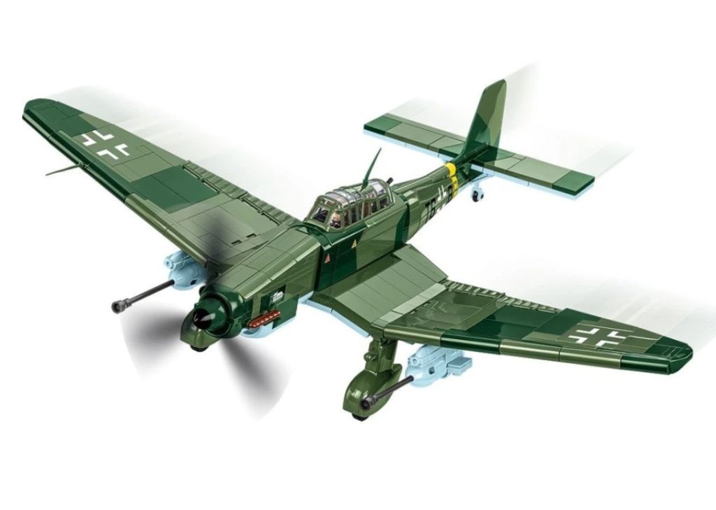 Cobi 5767 II WW Junkers JU 87G-2 STUKA, 1:32, 571 kostek, 2 figurky