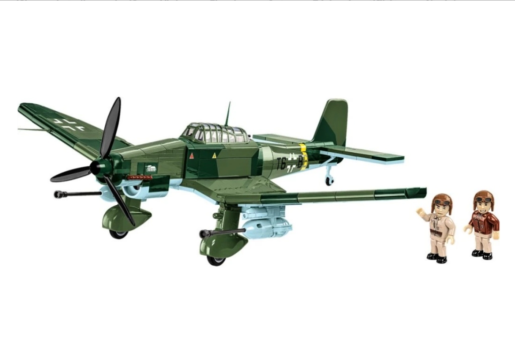 Cobi 5767 II WW Junkers JU 87G-2 STUKA, 1:32, 571 kostek, 2 figurky