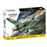 Cobi 5767 II WW Junkers JU 87G-2 STUKA, 1:32, 571 kostek, 2 figurky