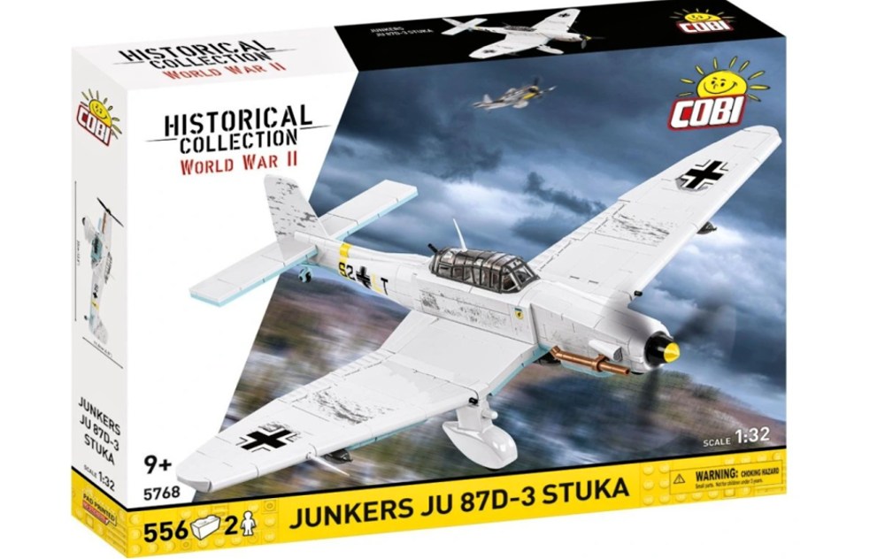 Cobi 5768 II WW Junkers JU 87D-3 STUKA, 1:32, 556 kostek a 2 figurky
