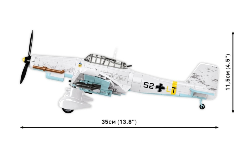Cobi 5768 II WW Junkers JU 87D-3 STUKA, 1:32, 556 kostek a 2 figurky