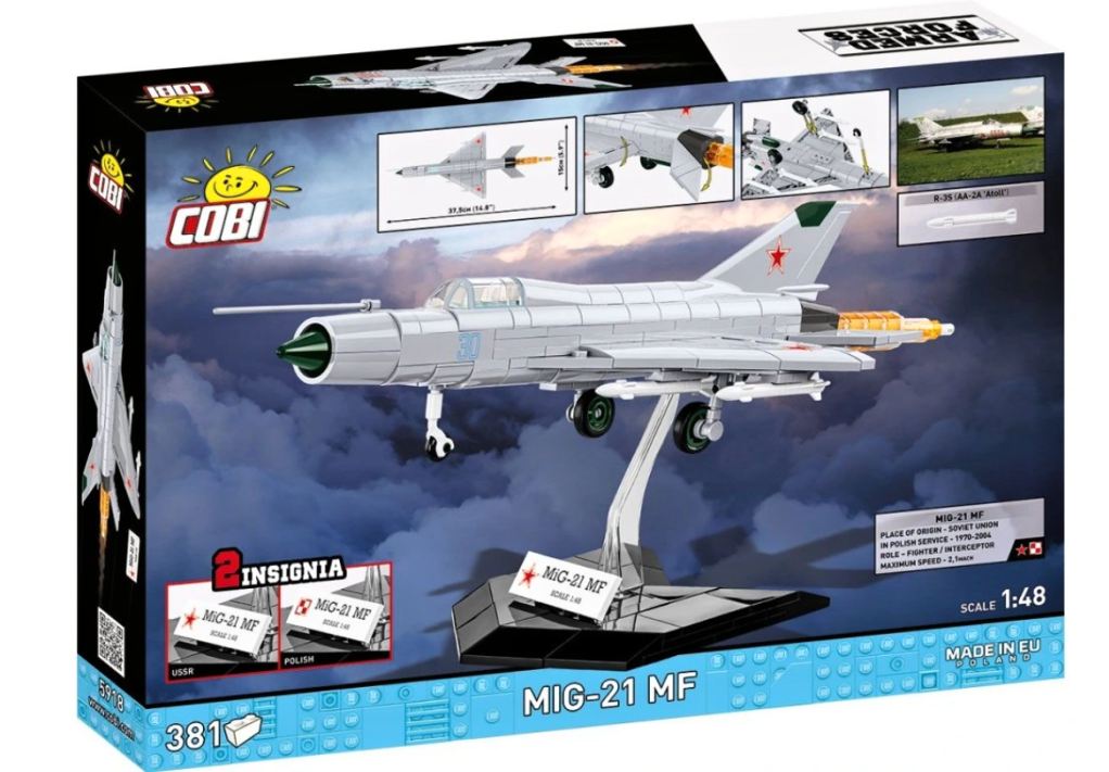 Cobi 5918 MIG-21 MF (Polsko / SSSR), 1:48, 381 kostek