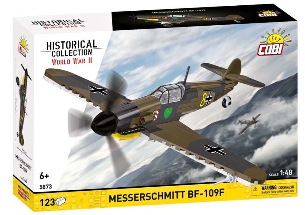 Cobi 5873 II WW Messerschmitt BF-109F, 1:48, 123 kostek