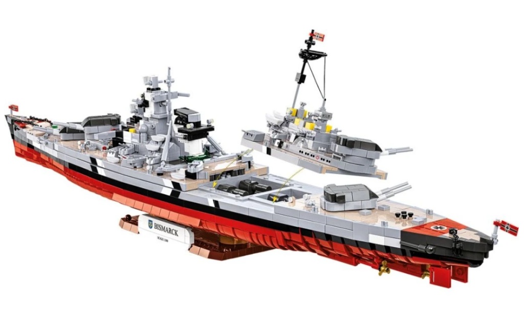 Cobi 4860 II WW Battleship Bismarck, 1:300, 3204 kostek