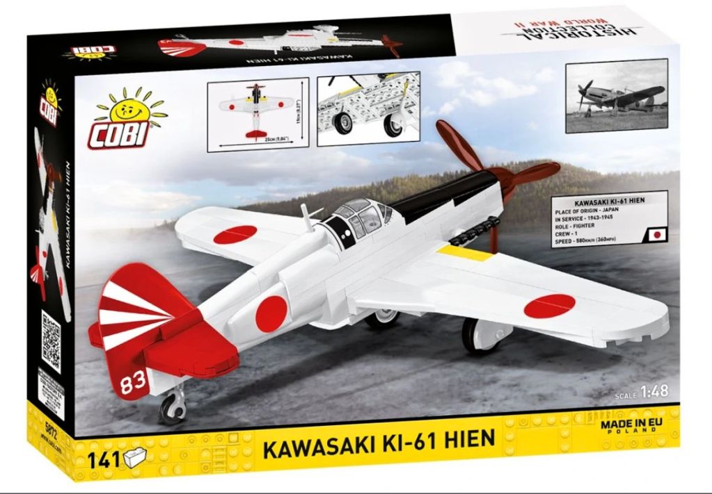 Cobi 5872 II WW Kawasaki Ki-61 Hien, 1:48, 141 kostek