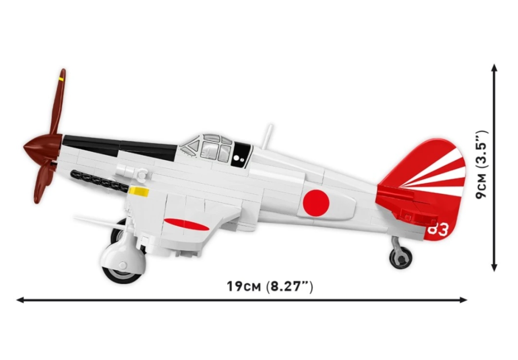 Cobi 5872 II WW Kawasaki Ki-61 Hien, 1:48, 141 kostek