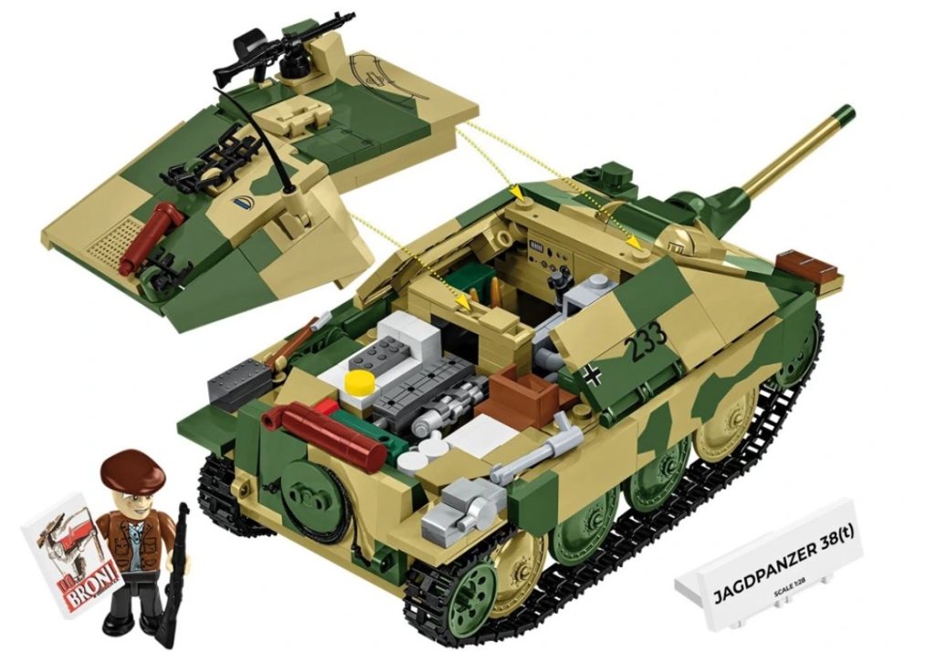 Cobi 2670 II WW Jagdpanzer 38(t) CHWAT (Odvážlivec), 1:28, 731 kostek