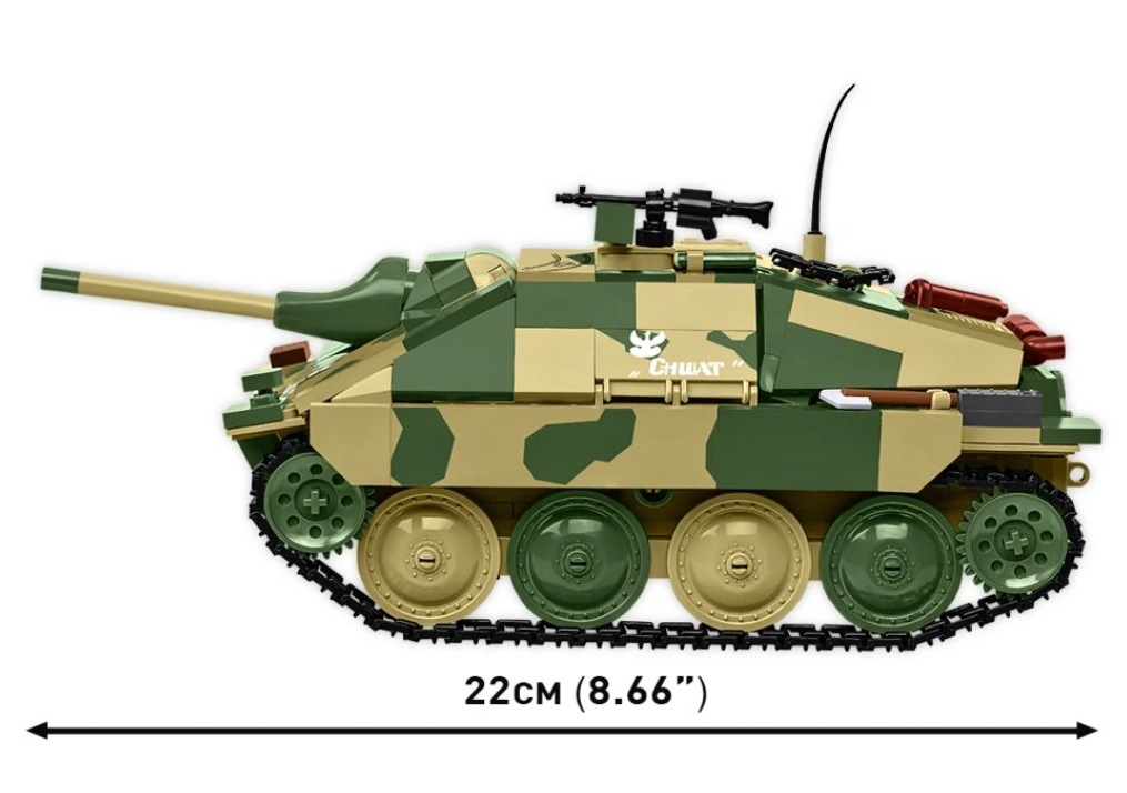 Cobi 2670 II WW Jagdpanzer 38(t) CHWAT (Odvážlivec), 1:28, 731 kostek