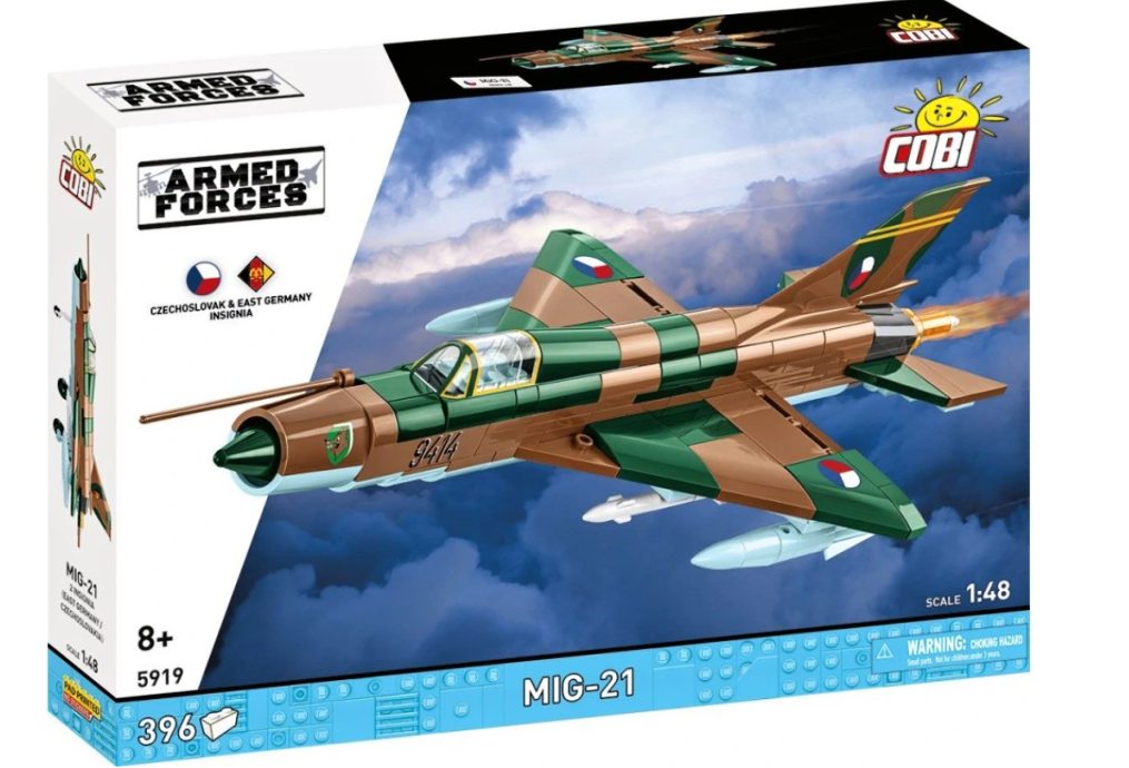 Cobi 5919 MIG-21 ČSSR / NDR, 1:48, 396 kostek