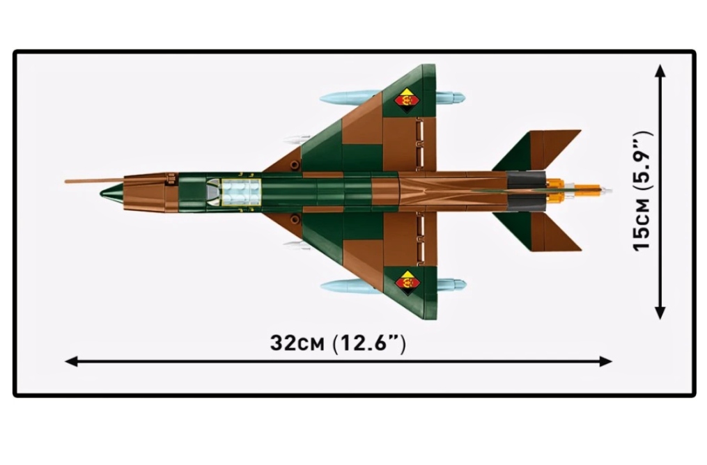 Cobi 5919 MIG-21 ČSSR / NDR, 1:48, 396 kostek