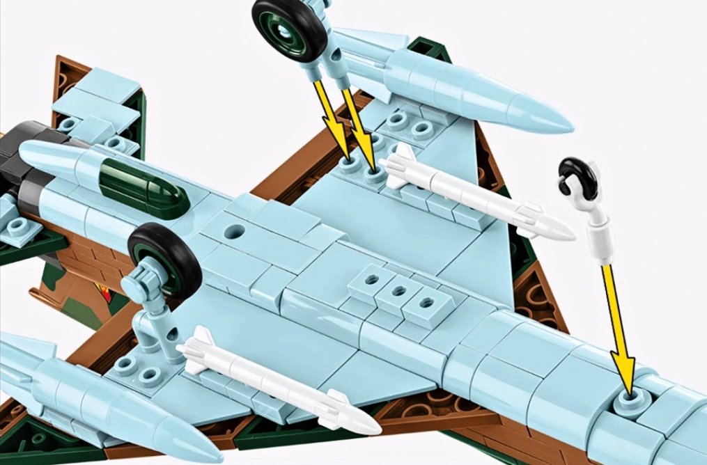 Cobi 5919 MIG-21 ČSSR / NDR, 1:48, 396 kostek