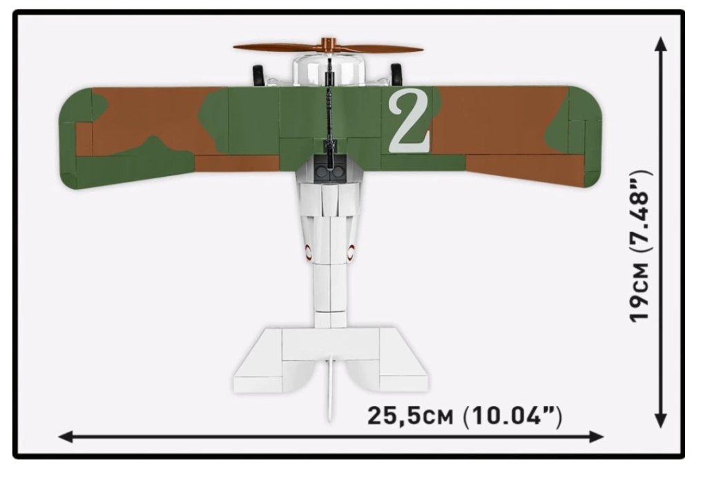 Cobi 2997 Great War Nieuport 17 C.1, 1:32, 277 kostek