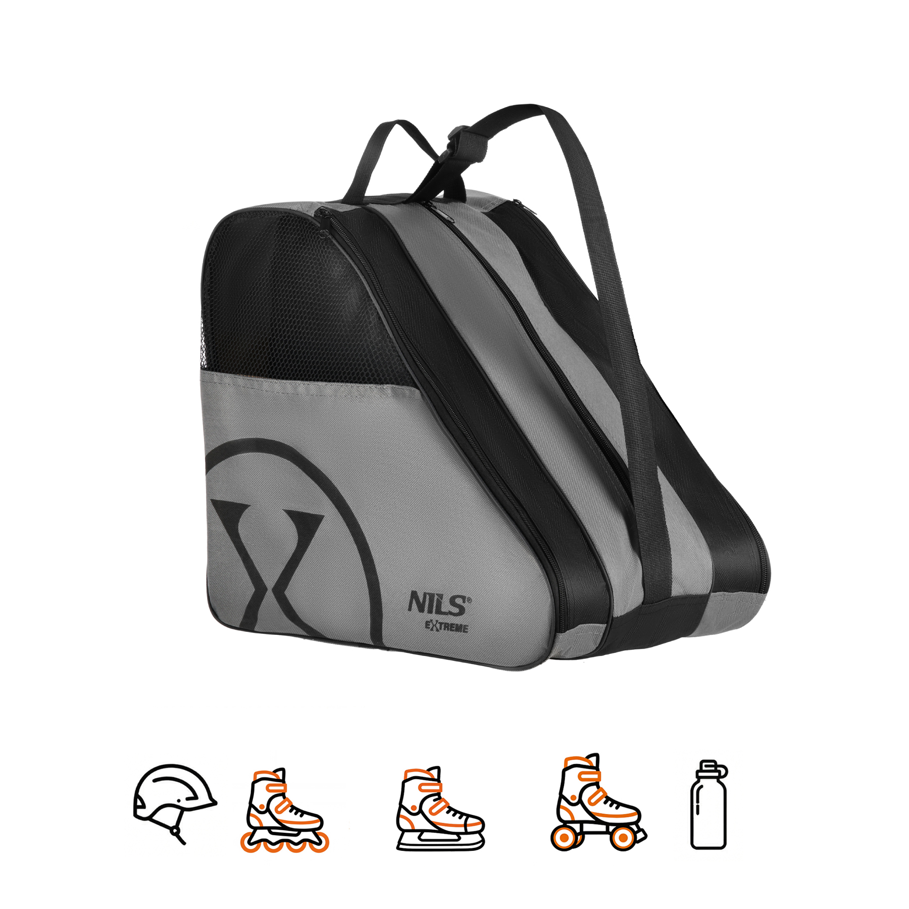 Taška na kolečkové brusle NILS Extreme TS110 šedá