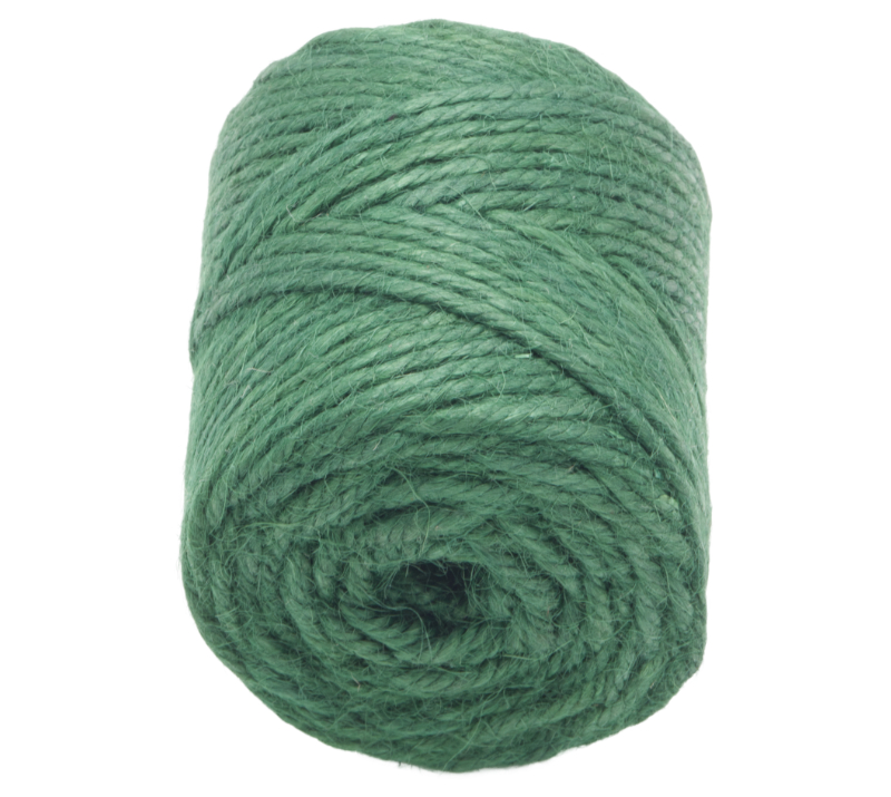 Bellatex Jutový motouz zelený, cívka 200g