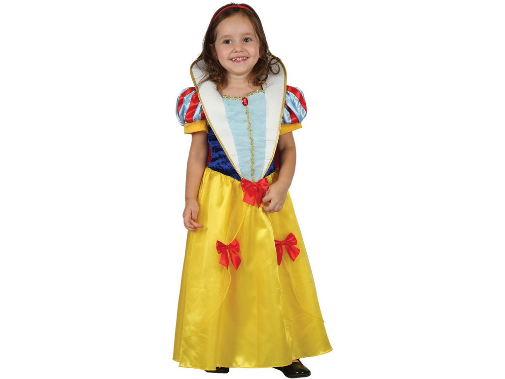 Dětský kostým na karneval Sněhurka s motýli, 92-104 cm