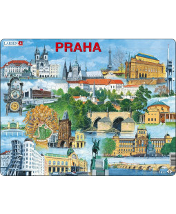 Larsen Deskové puzzle Odčítání 81 dílků, 36x28x0,4 cm