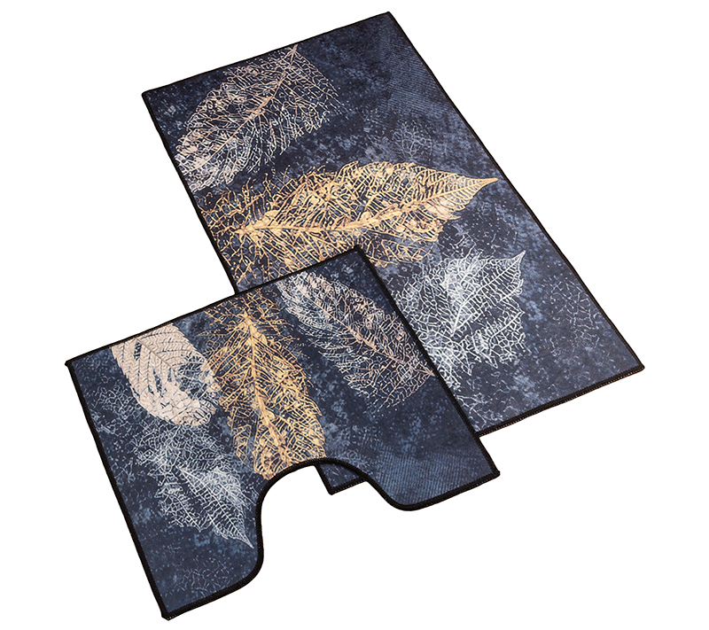Bellatex Koupelnová sada 3D tisk, Listí - 60x100, 60x50 cm