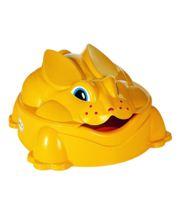 Paradiso dětské plastové pískoviště králík žluté s víkem