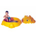 Paradiso dětské plastové pískoviště králík žluté s víkem